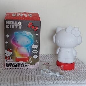 Hello Kitty Bluetooth Multicolor Vibrant LED Light Colorful Girly Speaker Lamp